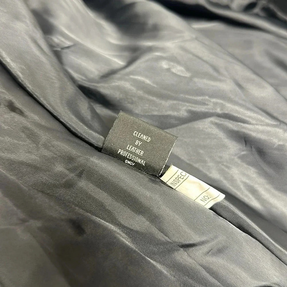 Suede Jacket Coat Pure Leather Heavyweight Open Front Black Women's Plus Size 2X - Picture 10 of 11